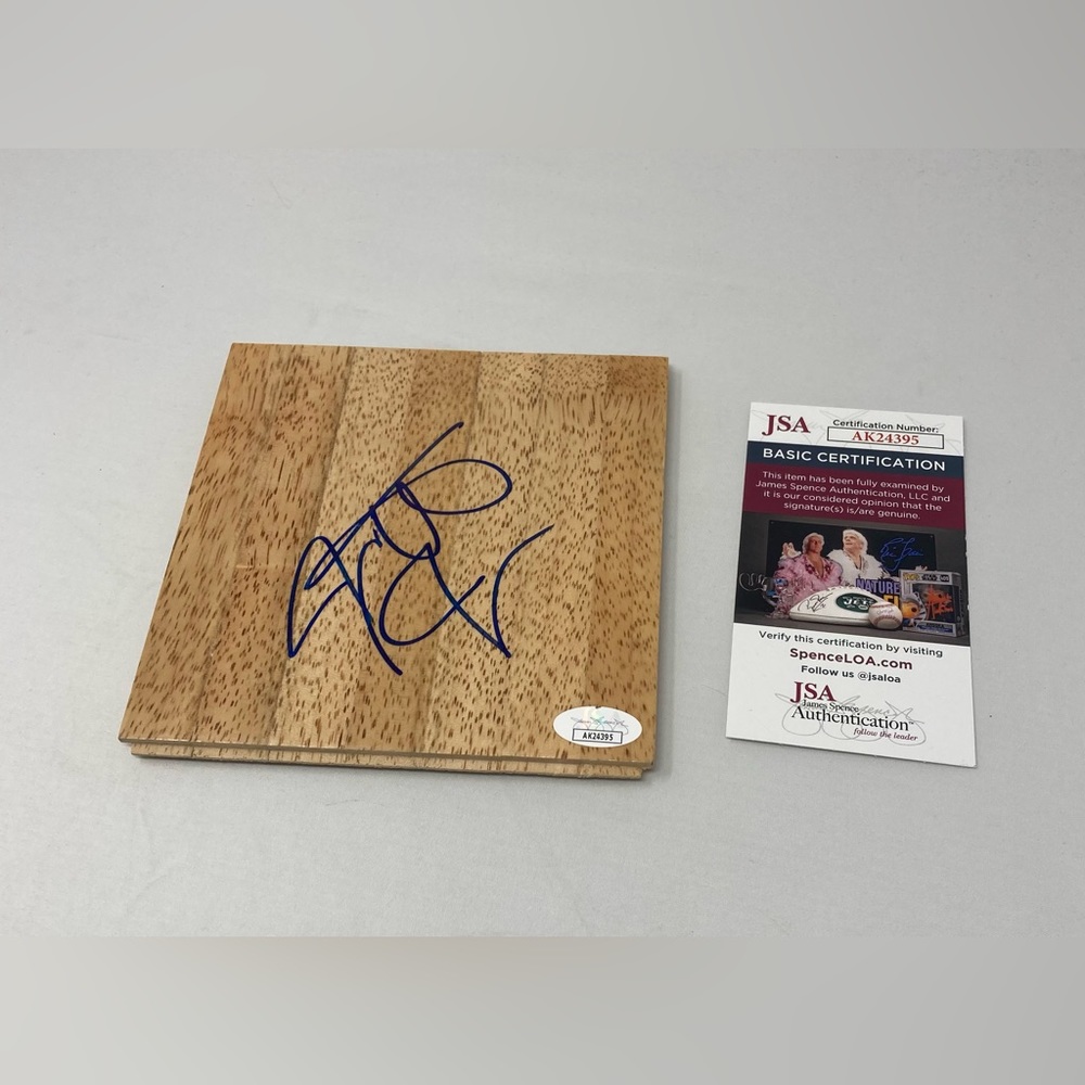 Jarrett Jack signed Floor Portland Trail Blazers Georgia Tech Jacket JSA COA